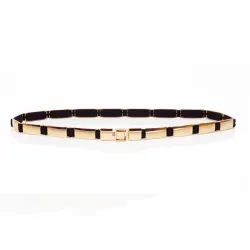 Ceinture dorée élastique à la mode