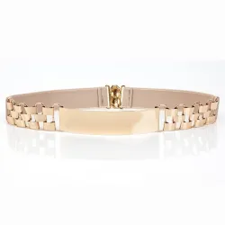 Ceinture élastique mode - avec décoration en métal doré