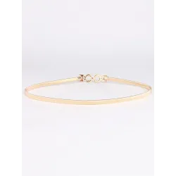 Elégante ceinture élastique dorée