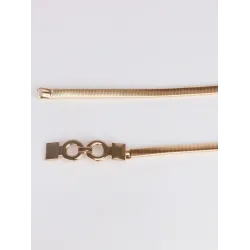 Elégante ceinture élastique dorée