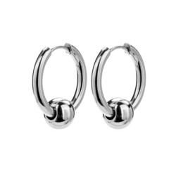 Small hoop earrings with a ballEarrings