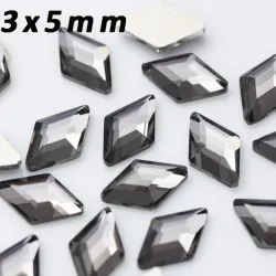 Multicolored crystal rhombus - nail decoration - 20 piecesNail stickers