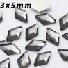 Multicolored crystal rhombus - nail decoration - 20 piecesNail stickers