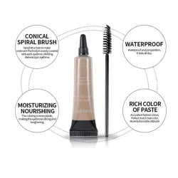 Waterproof wenkbrauwcrème - pigment - met kwastjeMake-Up