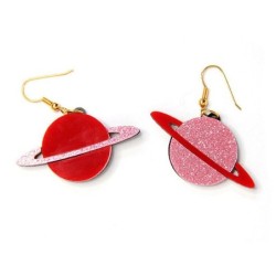 Enamel glitter globe - earringsEarrings