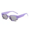 Lunettes de soleil rectangle style punk - avec décoration serpent