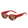 Lunettes de soleil rectangle style punk - avec décoration serpent