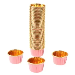 Cupcakepapiertjes - bakvormen - aluminiumfolie - 50 stuksBakvormen