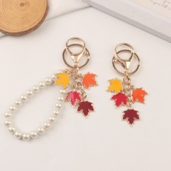 Colorful maple leaves pendant - keychainKeyrings