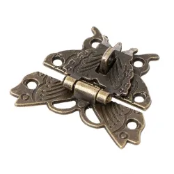 Bronzen antieke vlinder - grendel - dagschoot - meubelslotMeubels