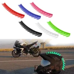 Décoration casque moto - picots réfléchissants
