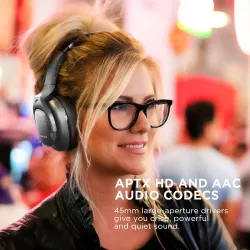 COWIN E9 - draadloze Bluetooth hoofdtelefoon - met microfoon - hybride actieve ruisonderdrukkingOor- & hoofdtelefoons