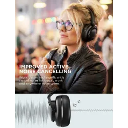 COWIN E9 - draadloze Bluetooth hoofdtelefoon - met microfoon - hybride actieve ruisonderdrukkingOor- & hoofdtelefoons
