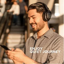 COWIN E9 - draadloze Bluetooth hoofdtelefoon - met microfoon - hybride actieve ruisonderdrukkingOor- & hoofdtelefoons