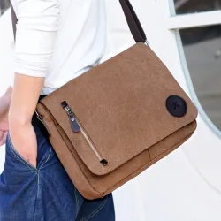 Sac bandoulière rectangulaire en toile