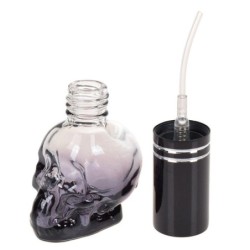 Glazen parfumflesje - lege houder - met verstuiver - schedelvorm - 8mlParfum