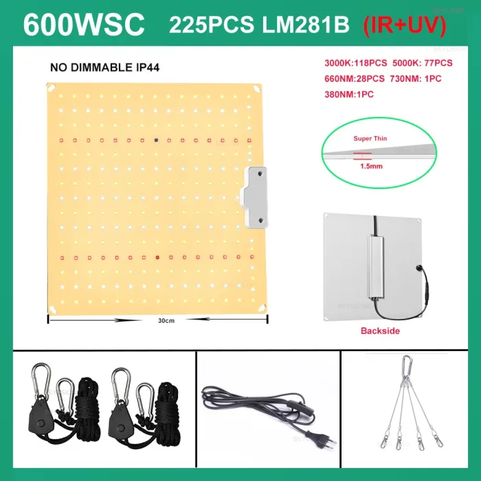 BEYLSION - LED kweeklamp - volledig spectrum - met daisy chain - waterdichtKweeklampen