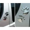 3D dierenvoetafdruk - autostickerStickers
