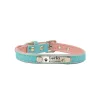 Collier chiens/chats - ID Tag - personnalisé - gravé - cuir