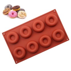 Siliconen donutvorm - bakplaat met antiaanbaklaagBakvormen