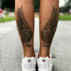 Tijdelijke tattoo - sticker - engelenvleugels - 2 stuksStickers