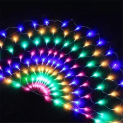 Filet paon coloré - guirlande lumineuse LED - 3 M