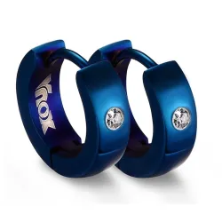 Kleine hoops oorbellen - met zirkonia - roestvrij staalOorbellen