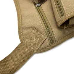 Sac taille / jambe en toile - avec ceinture