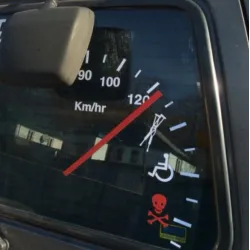 Compteur de vitesse - autocollant de voiture en vinyle