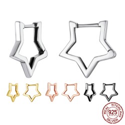 Boucles d'oreilles en forme d'étoile - Argent sterling 925
