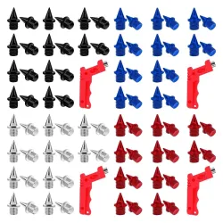 Pointes de piste / cross country en acier dur - avec clé à pointes - pour chaussures de sport - 20 pièces