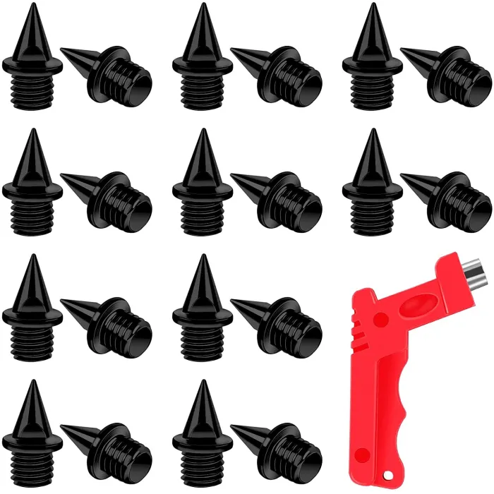Hard steel track / cross country spikes - with spike wrench - for sports shoes - 20 piecesSport & Outdoor
