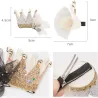 Barrette à cheveux décorative - cygne - couronne