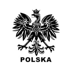 Aigle polonais / POLSKA - autocollant de voiture