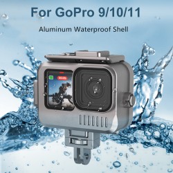 Aluminium behuizing voor GoPro 9 - 10 -11 - waterdicht - onderwater 40M - beschermingBescherming