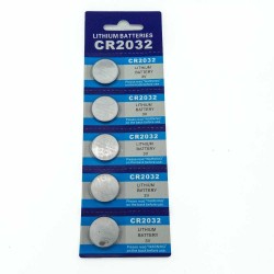 Pile bouton au lithium CR2032 BR2032 DL2032 ECR2032 CR 2032 3V, 5 pièces