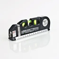 Multifunctionele waterpaslaser - horizontaal/verticaal meetlintMeten