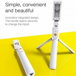 3 in 1 selfiestick - draadloos - Bluetooth - opvouwbare handheld monopod - statief - met afstandsbedieningSelfie sticks