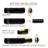 Mini UV flashlight - waterproof - 9 LEDTorches