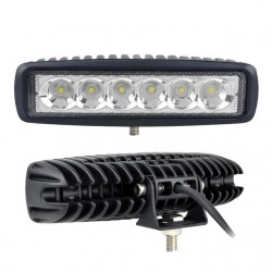 12V - 18W - LED werklamp voor motor - boot - auto 4x4 - SUV - ATV - spot/schijnwerper - 2 stuksLED lichtbalk