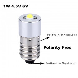 E10 - Ampoule lampe de poche LED