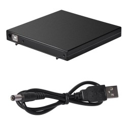 USB 2.0 12,7 mm - Boîtier DVD/CD-ROM - Lecteur de disque optique SATA vers SATA - Boîtier externe