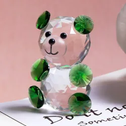 Kleurrijke kristallen beer - beeldje - miniatuurBeelden & Sculpturen