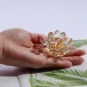 Colorful crystal lotus flower - figurineStatues & Sculptures