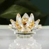 Colorful crystal lotus flower - figurineStatues & Sculptures