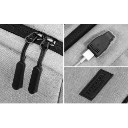 Trendy laptoptas - rugzak - met USB oplaadpoort - waterdichtRugzakken