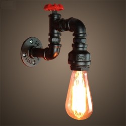 Amerikaanse industriële pijp - ijzeren wandlampWandlampen