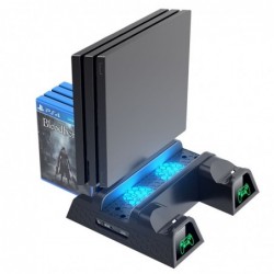 Dubbel oplaadstation - koelstandaard - LED - voor PS4 / PS4 Slim / PS4 Pro-controllerAccessoires