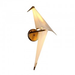 Applique LED - design oiseau en papier origami