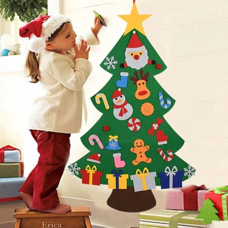 Sapin de Noël en feutrine – Décoration de Noël DIY
